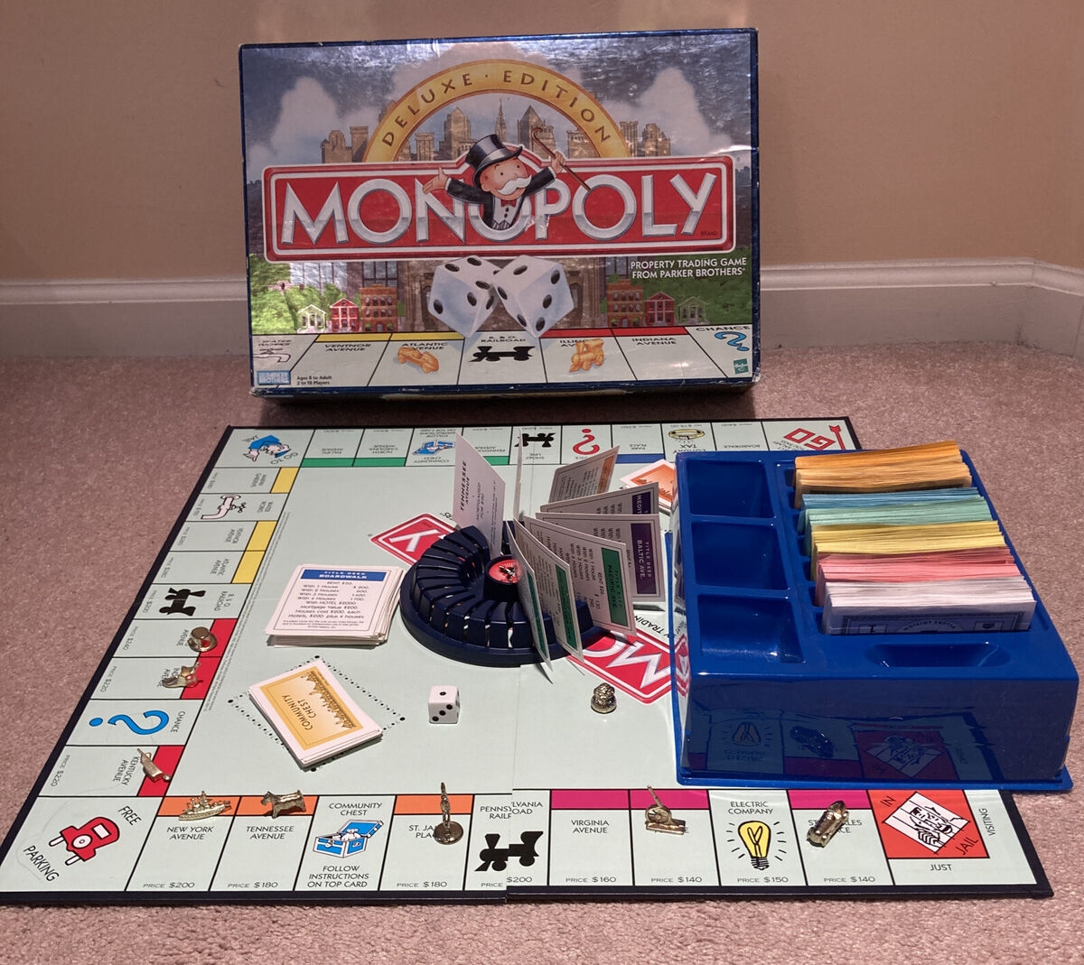 Monopoly Deluxe Edition Board Game Parker Brothers 1998 Pot Of Gold Token Read EBay