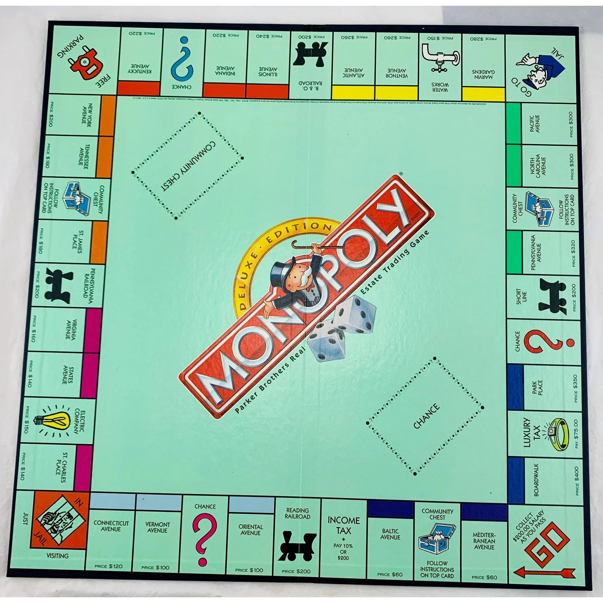 Monopoly Deluxe Edition Premium Game With Original Wood Houses And Gold Colored Tokens Walmart