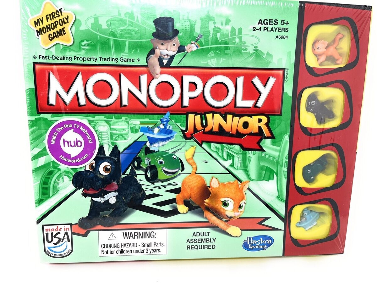 Monopoly Junior Board Game My First Monopoly Game Hasbro 2013 New Sealed EBay