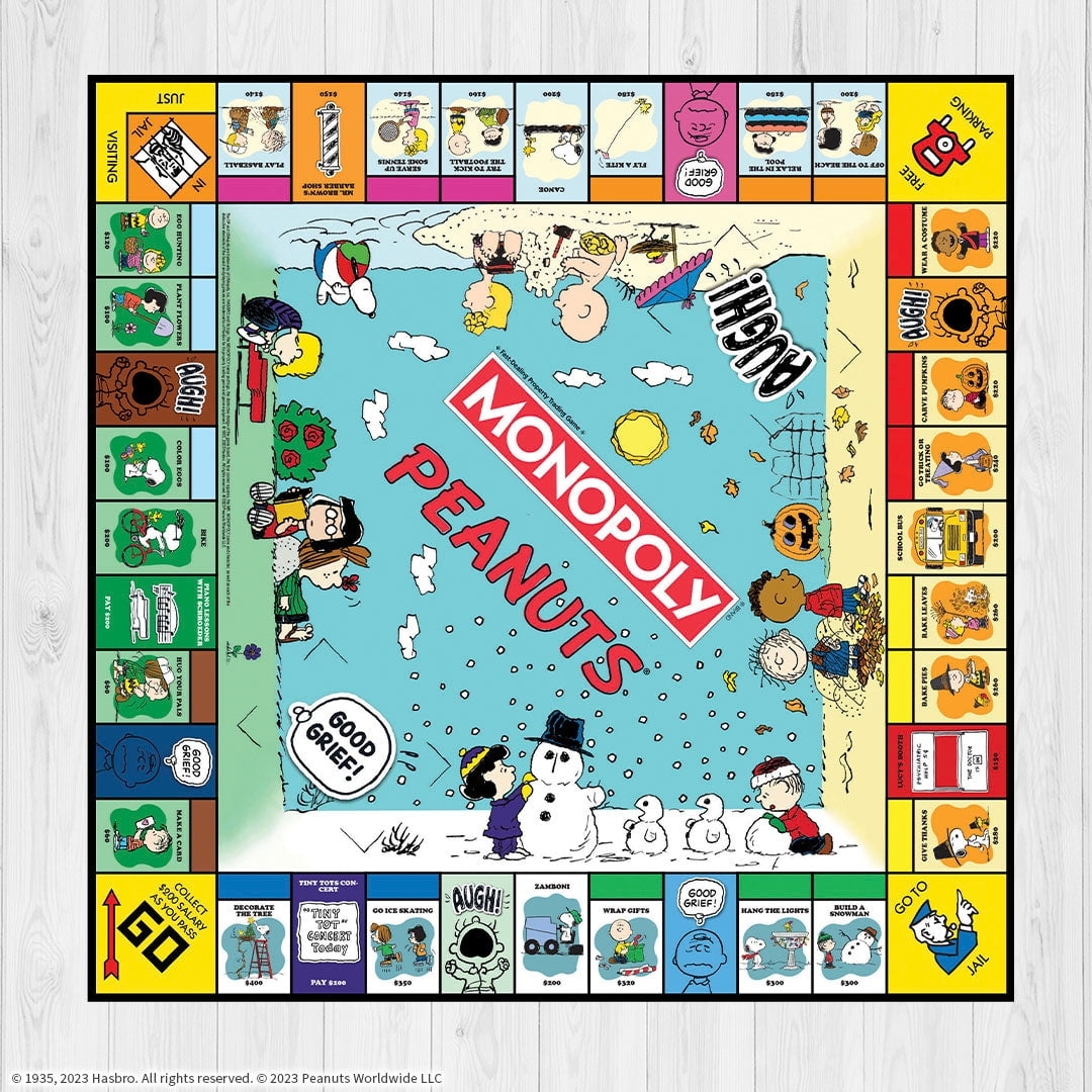 Monopoly Peanuts Collector s Edition Charlie Brown Snoopy Game 6 Tokens Ages 8 Walmart