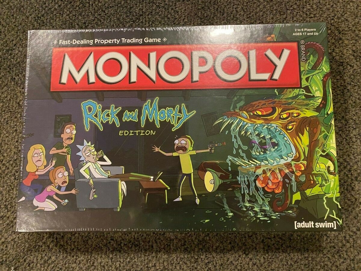 Monopoly Rick And Morty Board Game Strategy Board Game New Ricky Morty Sporty EBay