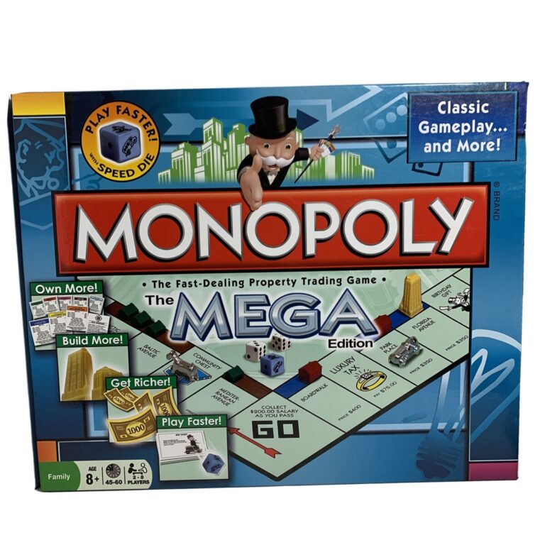 Monopoly The Mega Edition 2013 Board Game Parker Brothers Hasbro Missing Tokens EBay