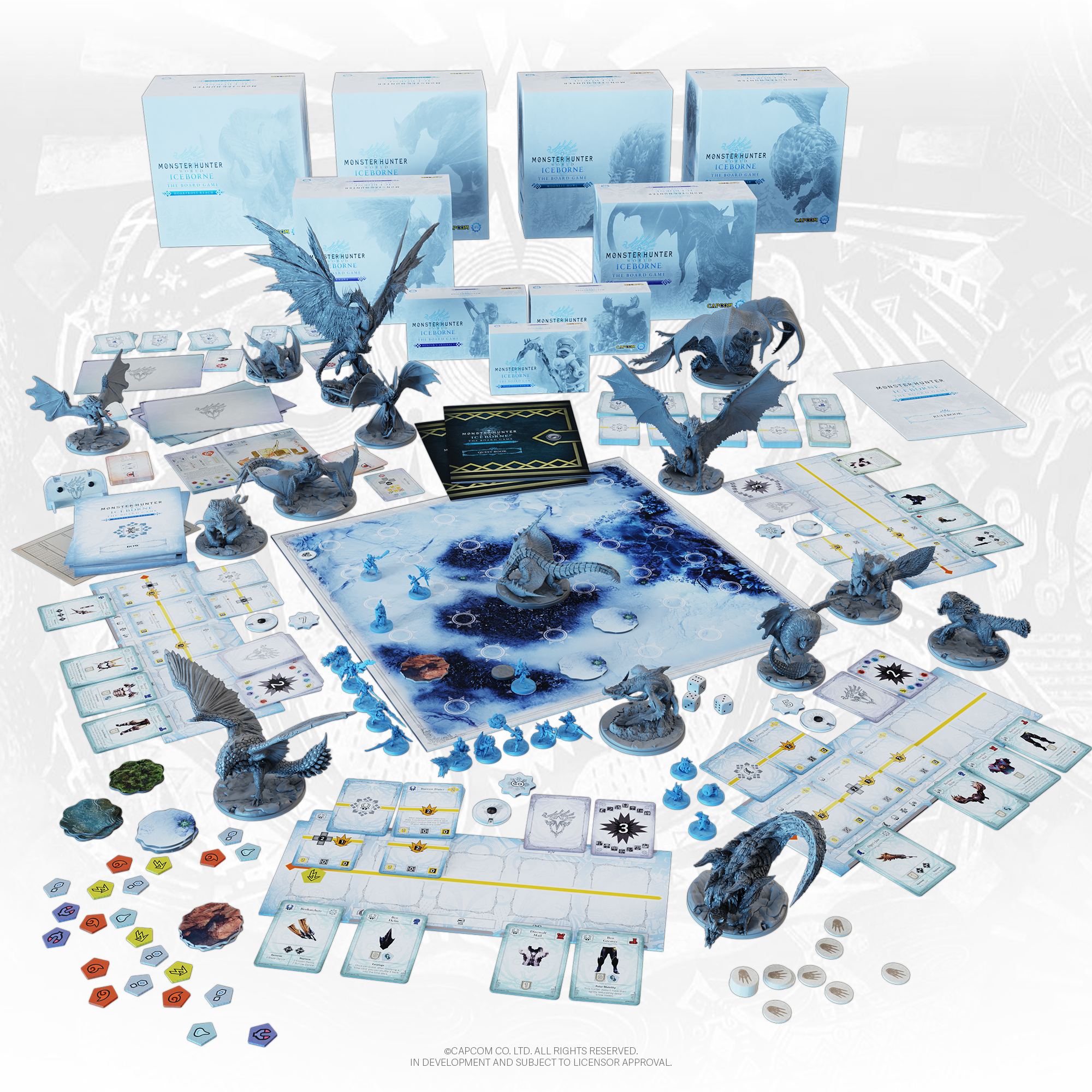 Monster Hunter World Iceborne The Board Game By Steamforged Games Monstrous Pledge Gamefound
