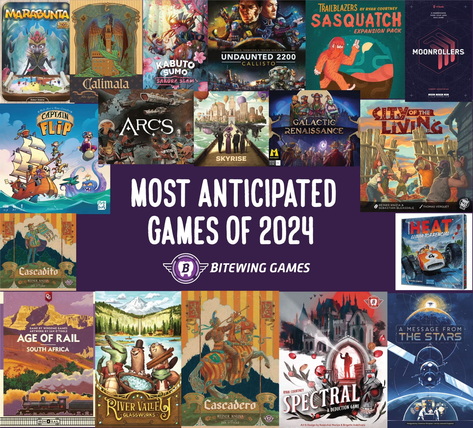Most Anticipated Board Games Of 2024 Bitewing Games