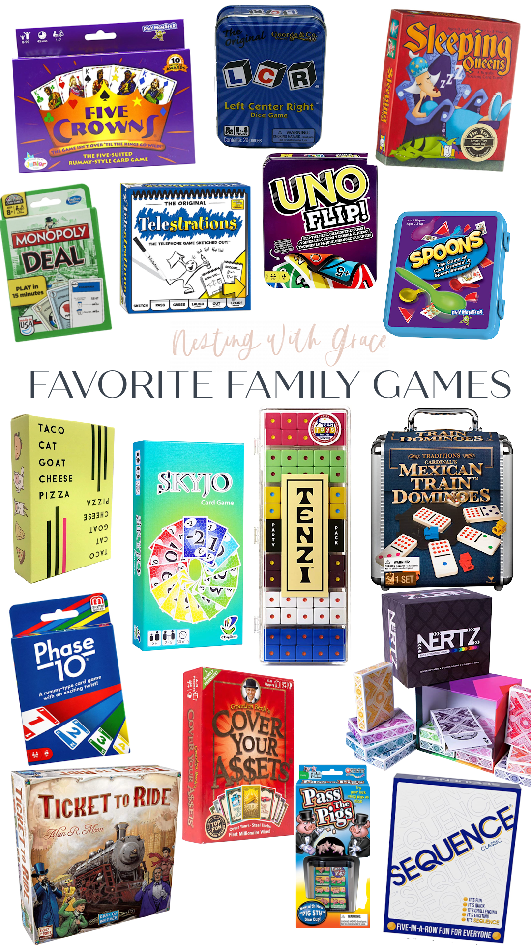 Most Recommended Family Games Must Have Board Games And Card Games Nesting With Grace