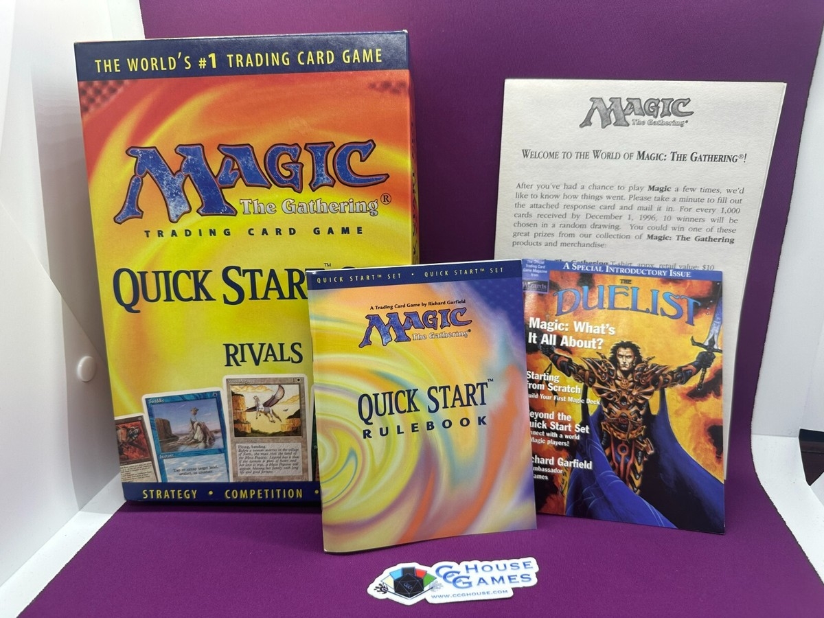 MTG Quick Start Set Rivals Box Rulebook Duelist NO CARDS Vintage CCGHouse EBay
