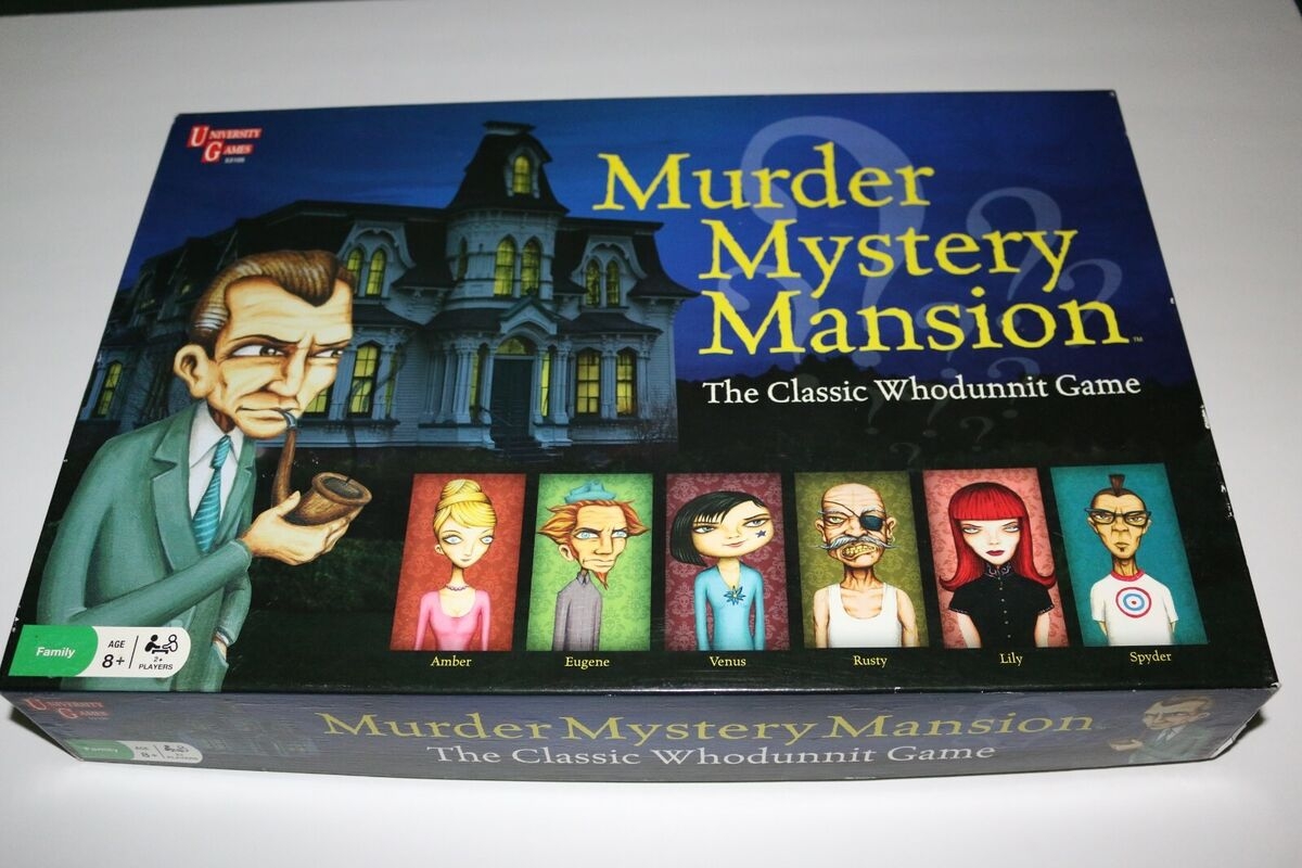 Murder Mystery Mansion Board Game The Classic Whodunnit Game University Games EBay