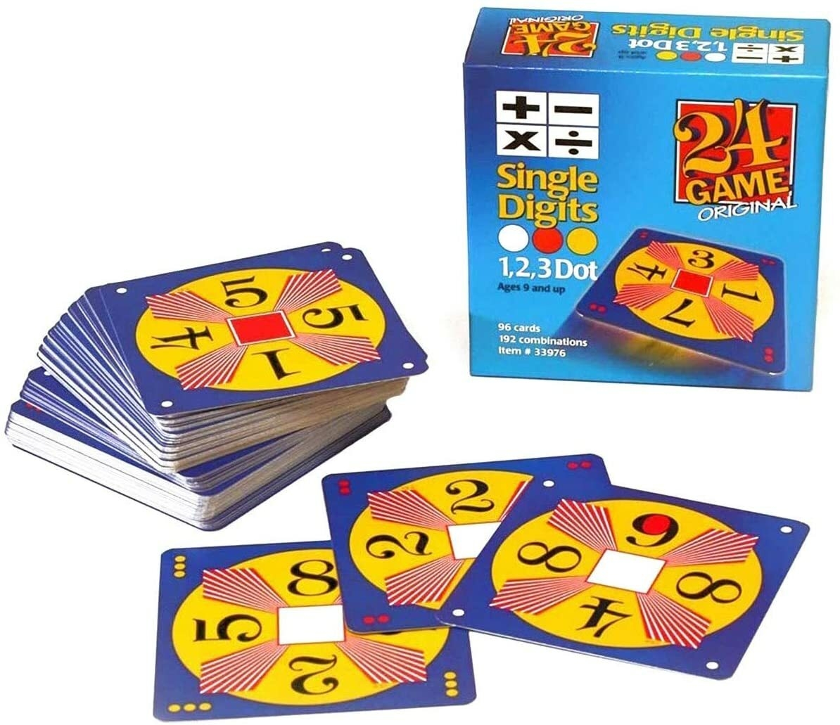 NEW 24 Game 96 card Deck Single Digits Math Card Game EBay