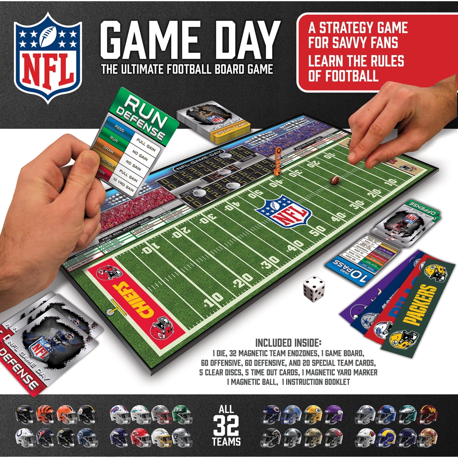 NFL Game Day The Ultimate Football Board Game Officially Licensed With All 32 Teams Ages 9 2 4 Players Fun For Family Game Night Or Parties Walmart Business Supplies