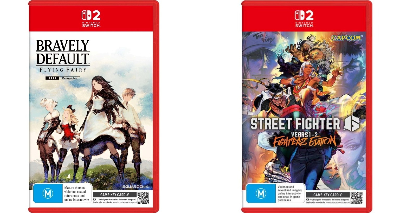 Nintendo Switch 2 Introducing Game key Cards Bravely Default And Street Fighter 6 Up First