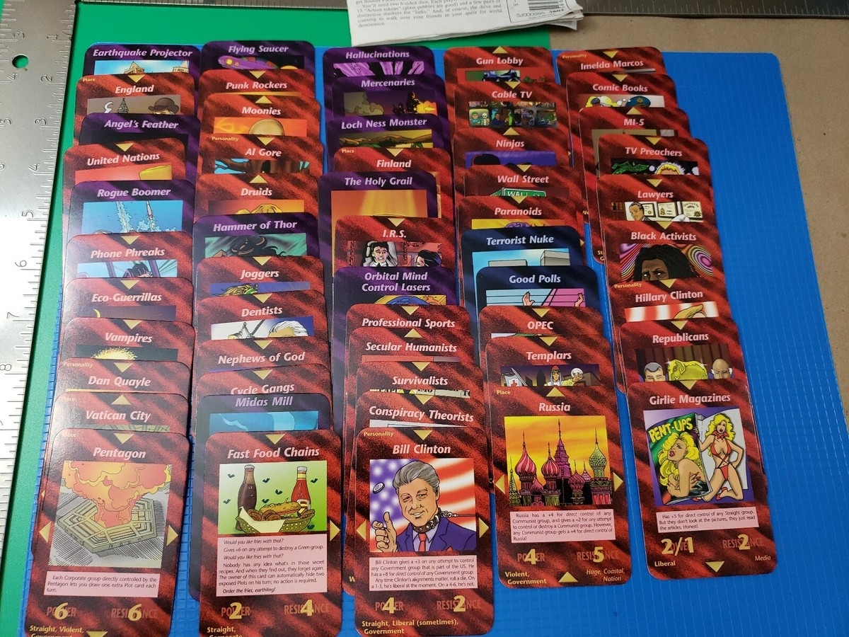 NWO Illuminati Card Game Unlimited Edition Starter Set 110 Cards 1995 RARE OOP EBay