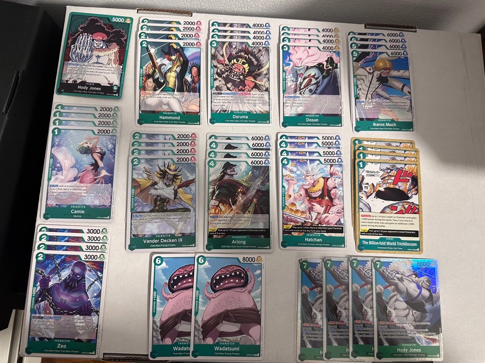 one piece trading card game card list
