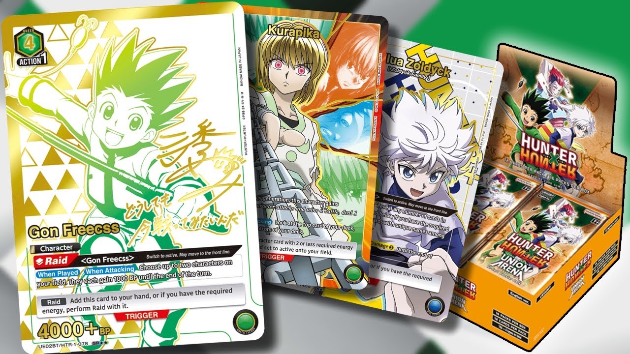 Opening NEW Hunter X Hunter Cards Union Arena TCG YouTube