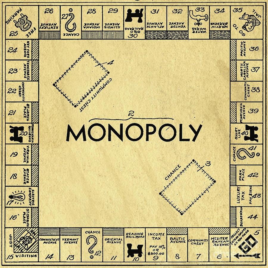 monopoly board game vintage