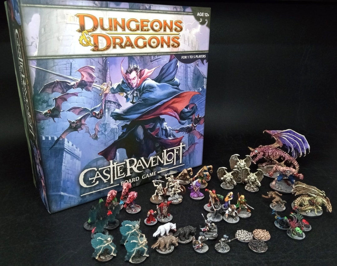 Painted Castle Ravenloft Boardgame Dnd Miniatures Gaming Role Playing Hand Painted RPG Commission Dungeons And Dragons Decor Etsy Norway