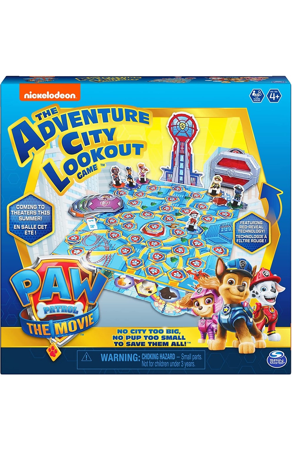 Paw Patrol The Movie Adventure City Lookout Tower Board Game