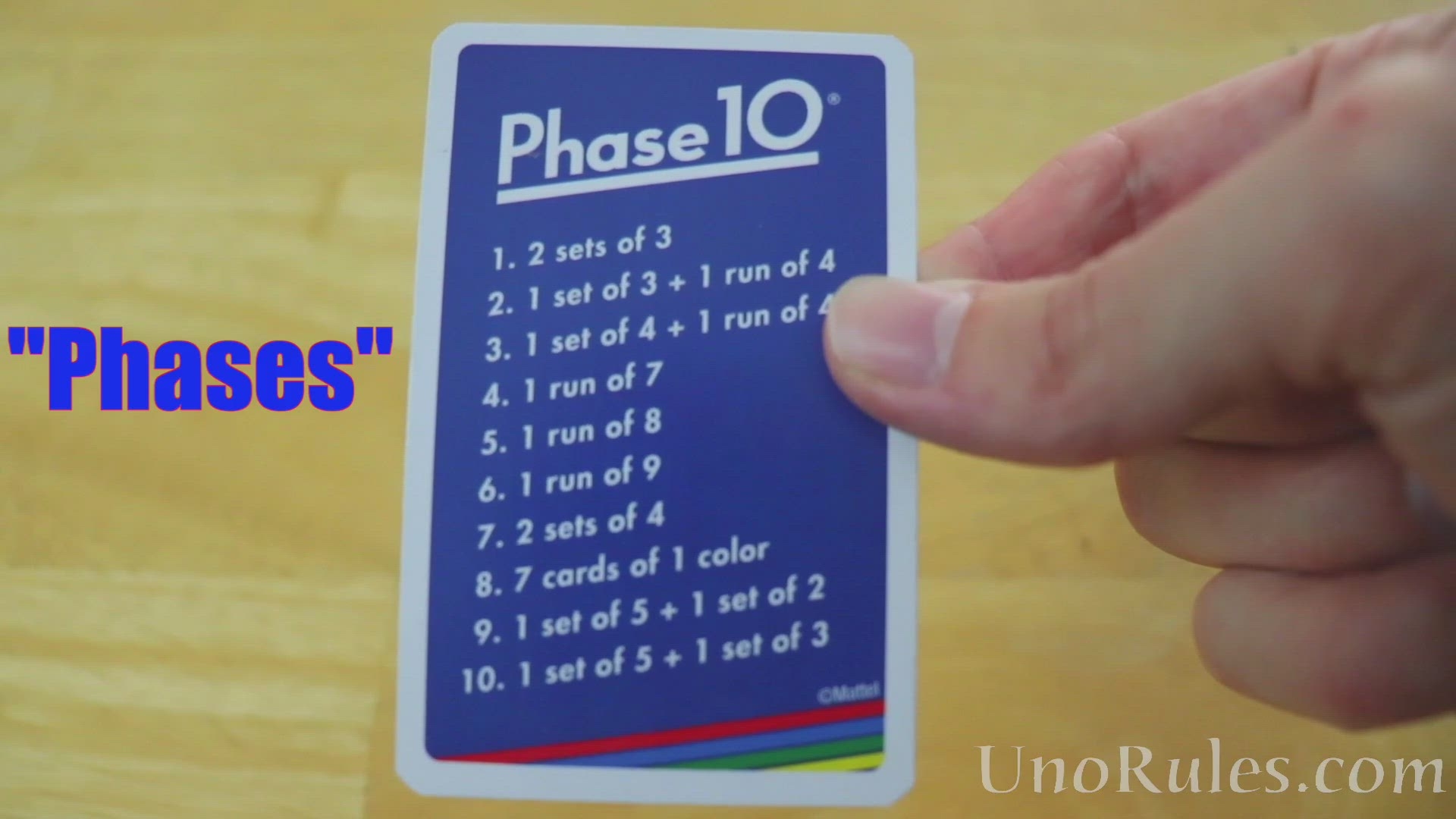 Phase 10 Rules