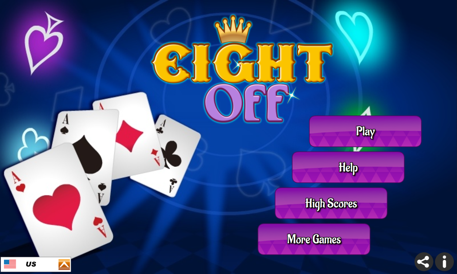  Play Eight Off Game Free Online Eight Off Free Cell Solitaire Card Video Game For Kids Adults