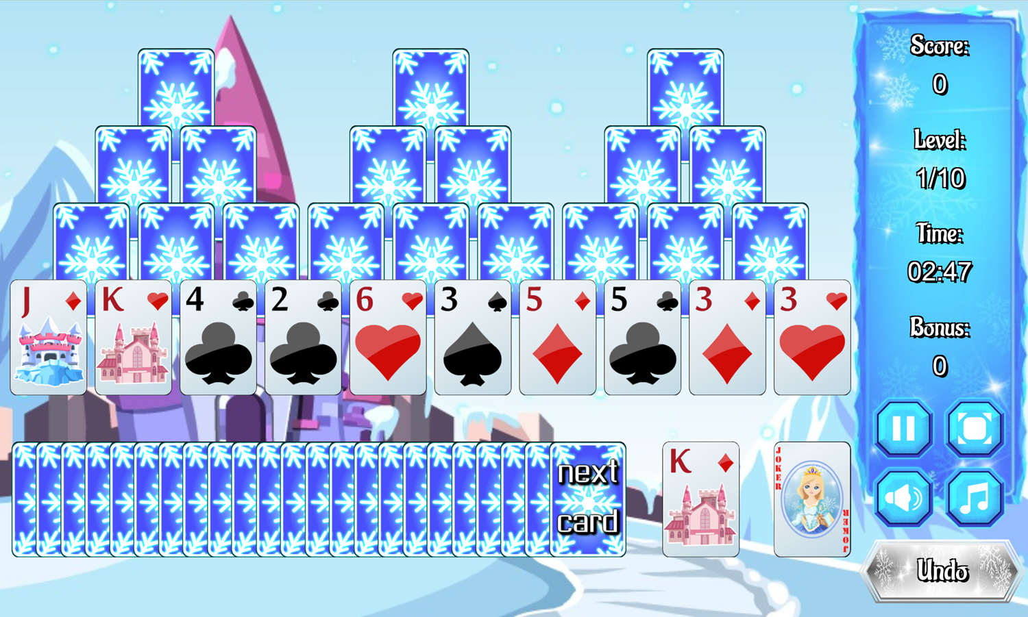 Play Frozen Castle Solitaire Game Free Online Winter Tripeaks Solitaire Card Video Game For Kids Adults Play Frozen Castle Solitaire Game Free Online Winter Tripeaks Solitaire Card Video Game For Kids Adults