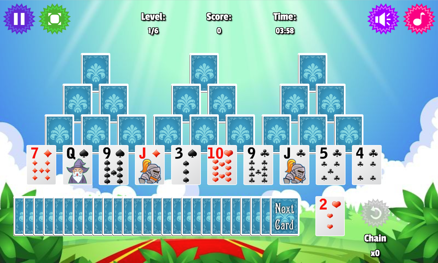  Play Magic Castle Solitaire Game Free Online Fantasy Tripeaks Solitaire Video Game For Kids Adults