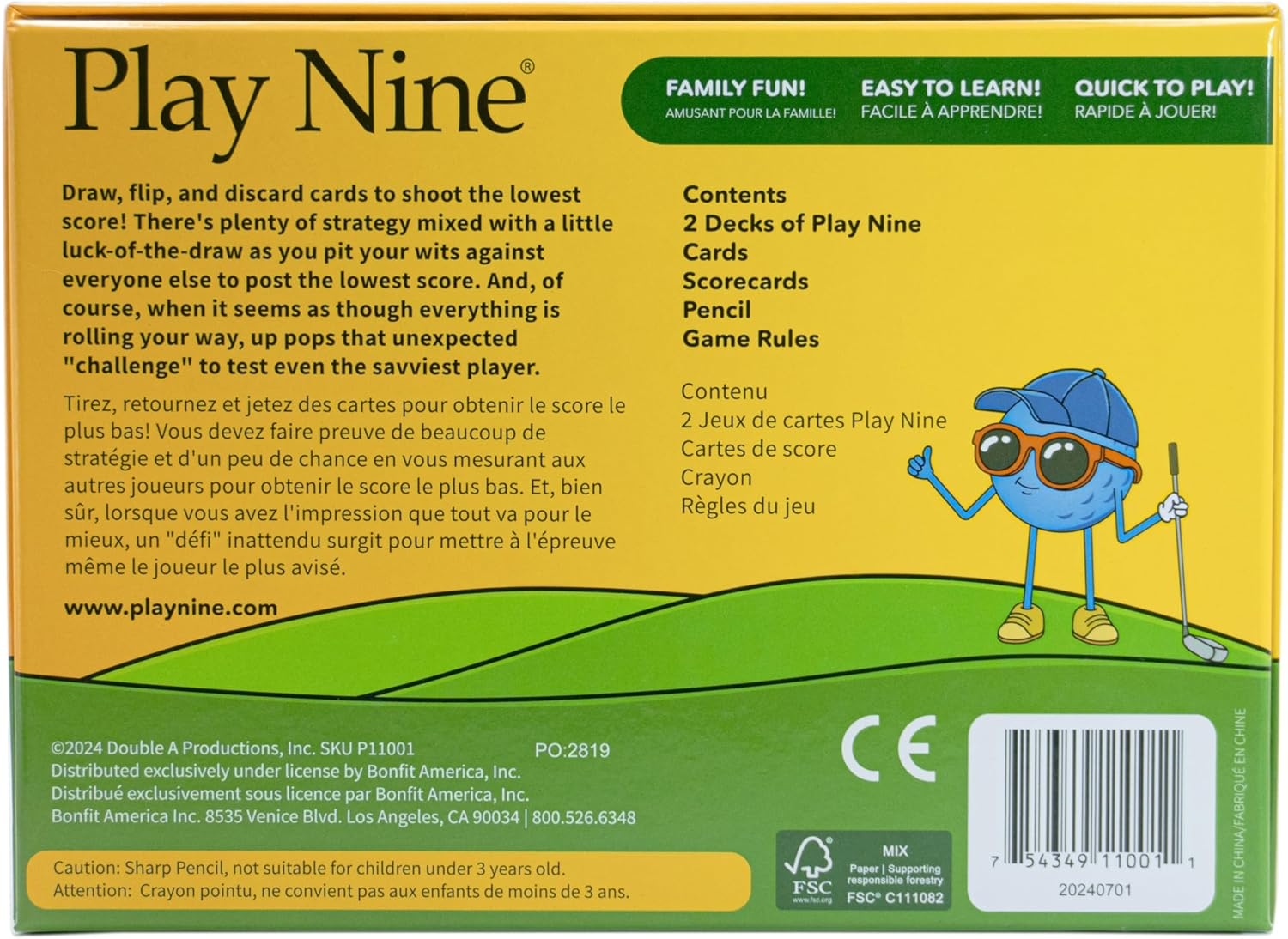 Play Nine The Card Game Of Golf Fun For Families Iceland Ubuy