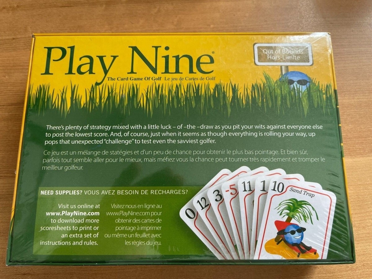 Play Nine The Card Game Of Golf New Sealed Ages 8 2 6 Players EBay
