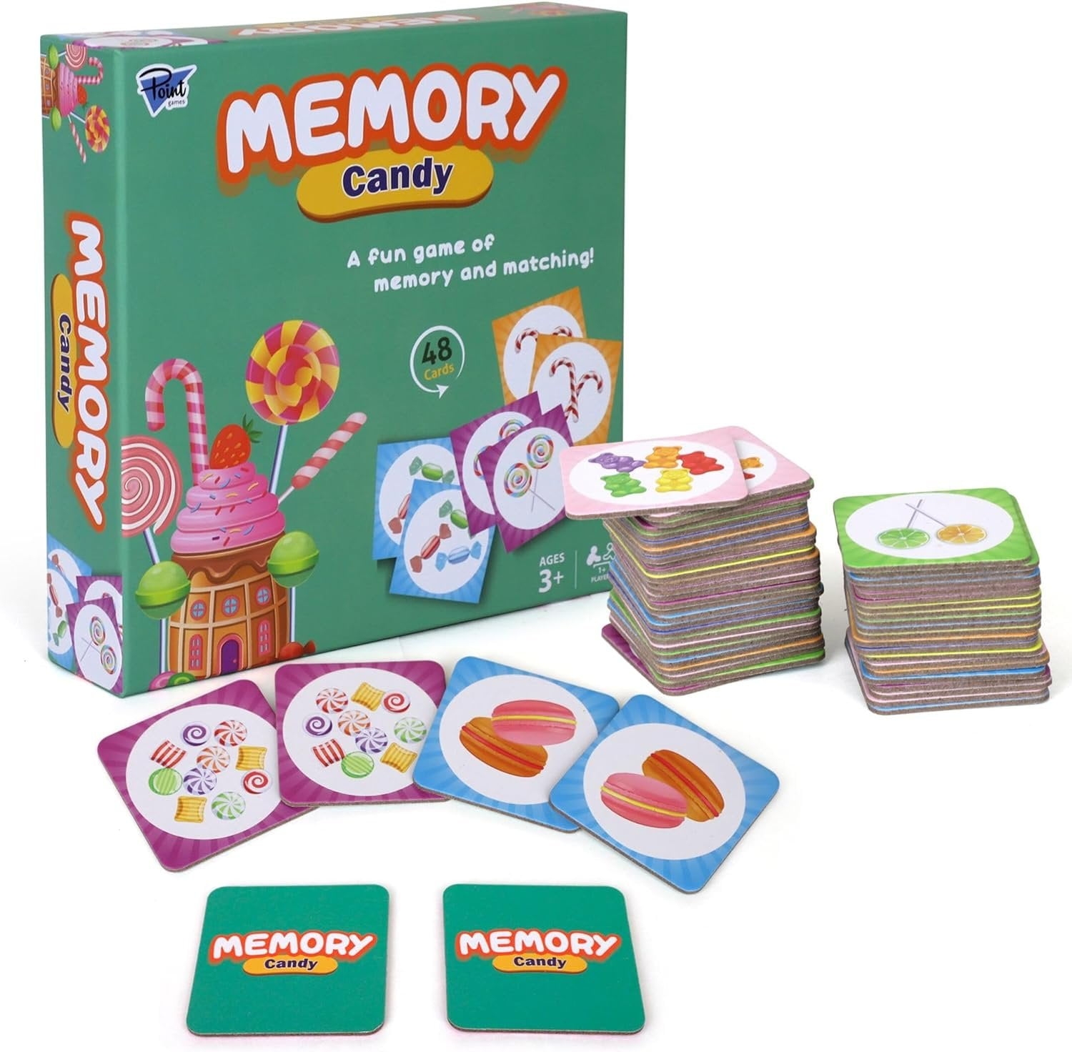 Point Games Memory Game For Kids Matching Card Games Flash Cards Educational Toys Preschool Learning Birthday Gift For Boys Girls Ages 3 Walmart