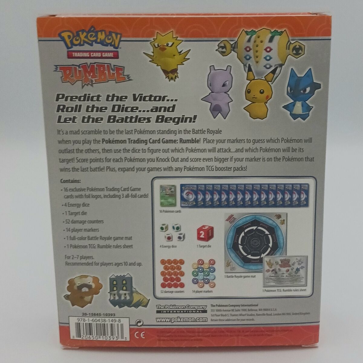 Pok mon Rumble TCG Game Box Set Instructions Markers Data Sheets No Cards EBay