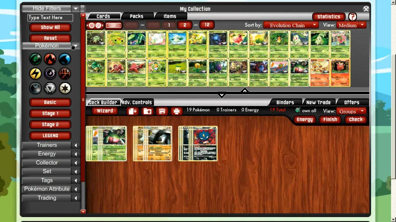 Pok mon TCG Online Introduction Part 3 Deck Building YouTube