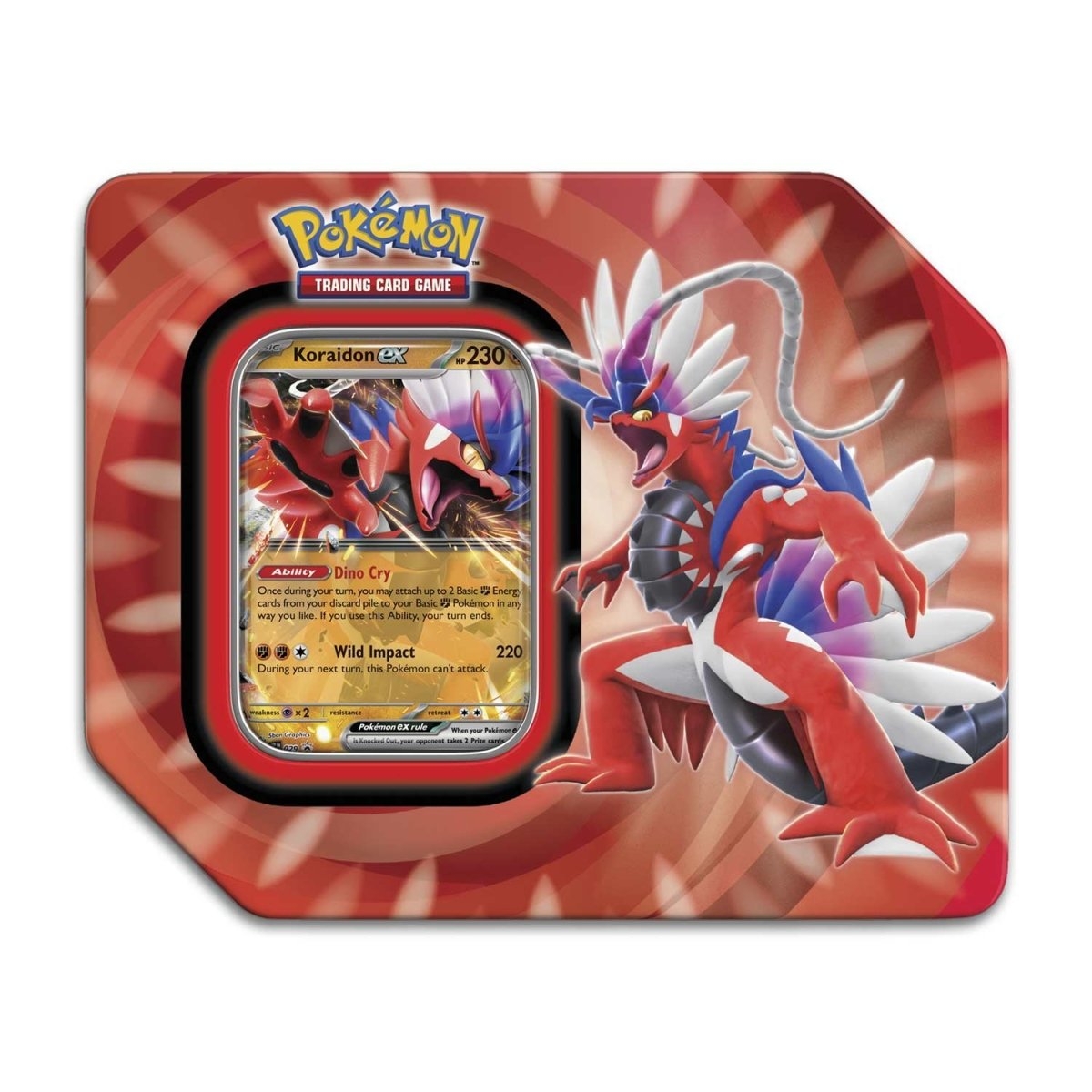 Pok mon TCG Paldea Legends Tin Koraidon Ex Pok mon Center Official Site