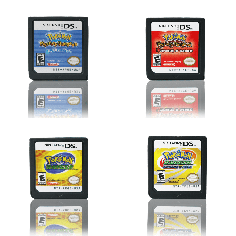 Pokemon 4 Pcs Set NDS Game Cartridge DS Game Only Walmart Pokemon 4 Pcs Set NDS Game Cartridge DS Game Only Walmart