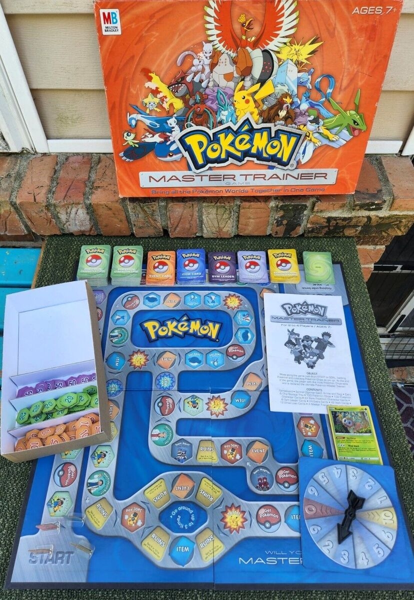 Pokemon Master Trainer 2005 Board Game MB Hasbro Just About Complete EBay