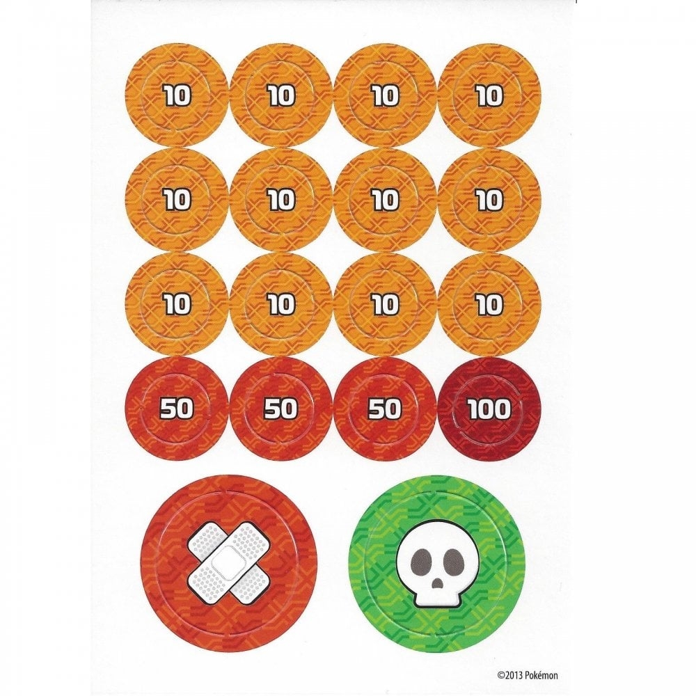 Pokemon Trading Card Game Pokemon Damage Counters And Condition Markers Card Sheet Accessories From Hills Cards UK
