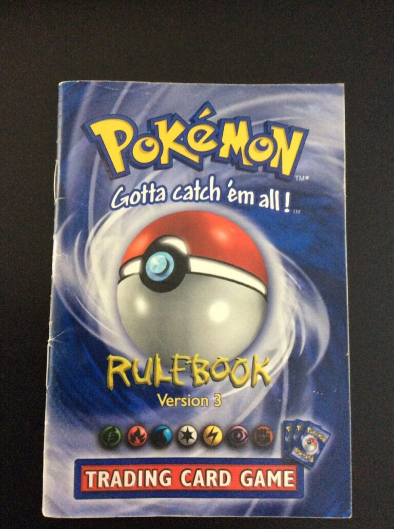 POKEMON Trading Card Game TCG Rulebook Version 3 Rule Manual 1999 EBay
