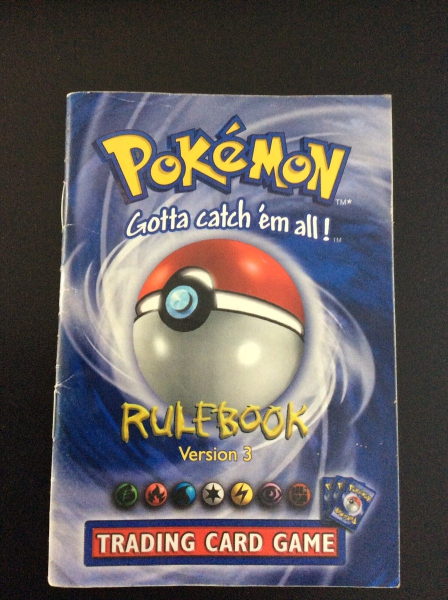 POKEMON Trading Card Game TCG Rulebook Version 3 Rule Manual 1999 EBay