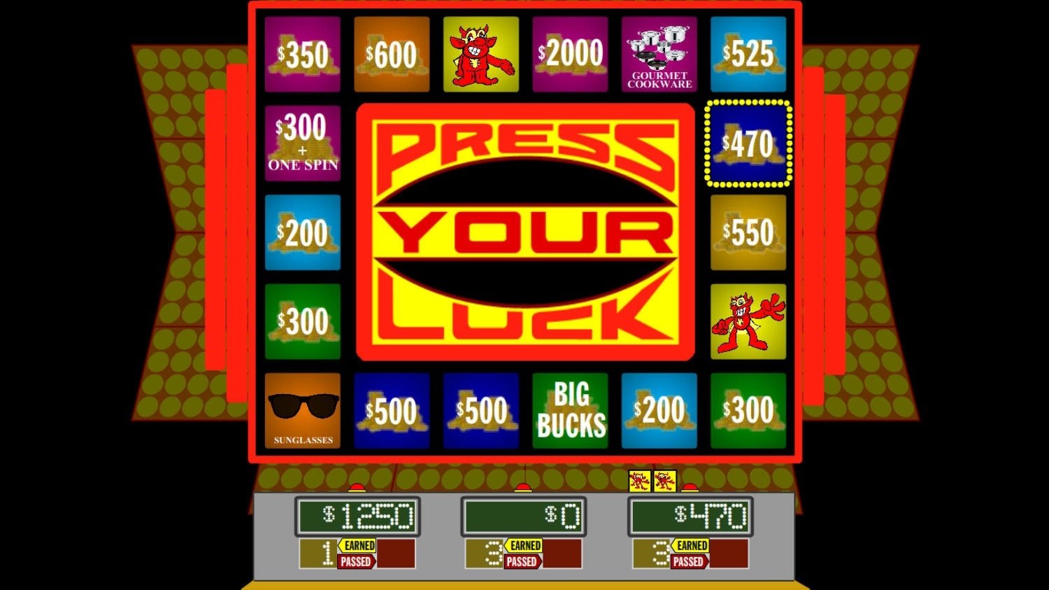 press your luck board game