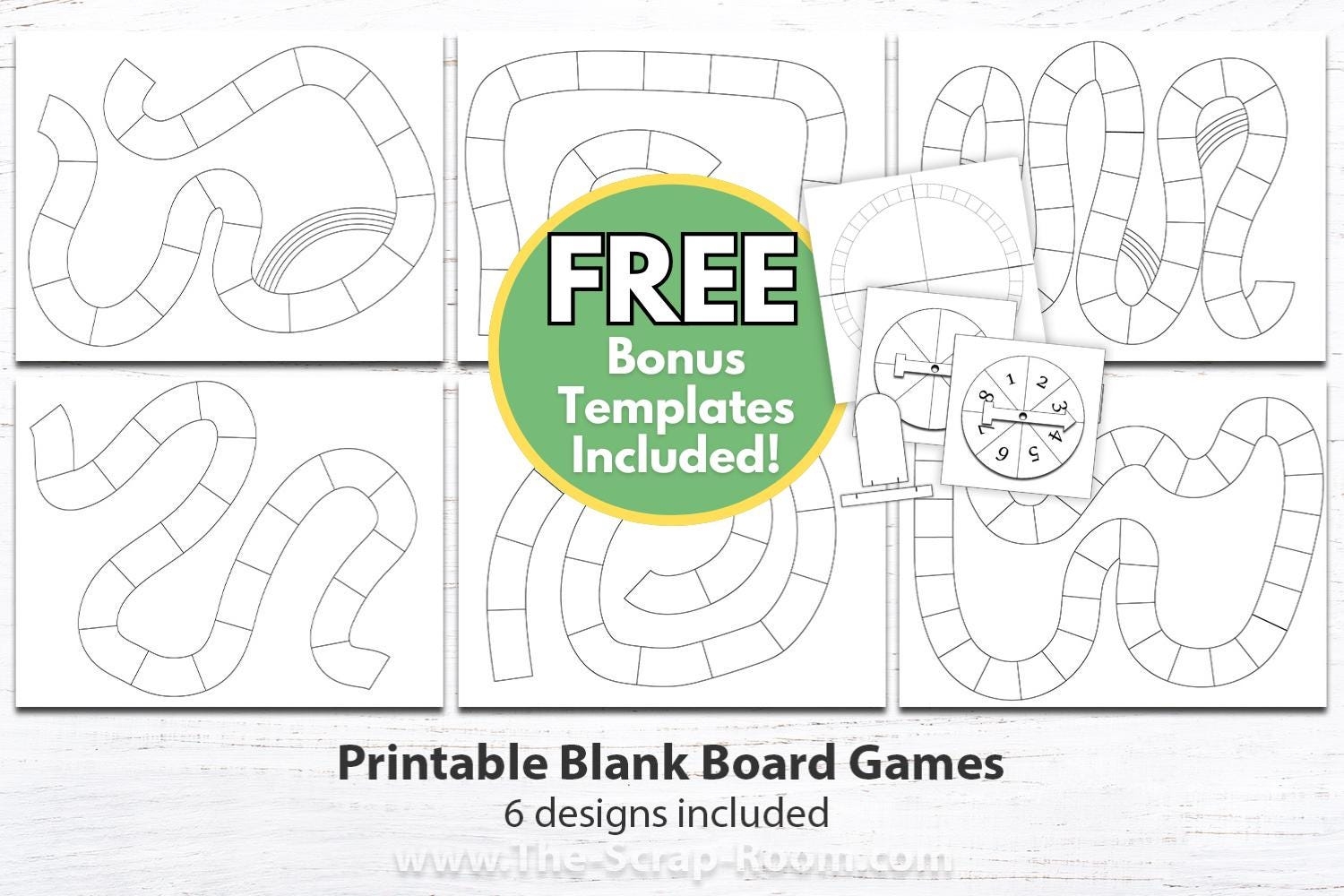 blank board game template