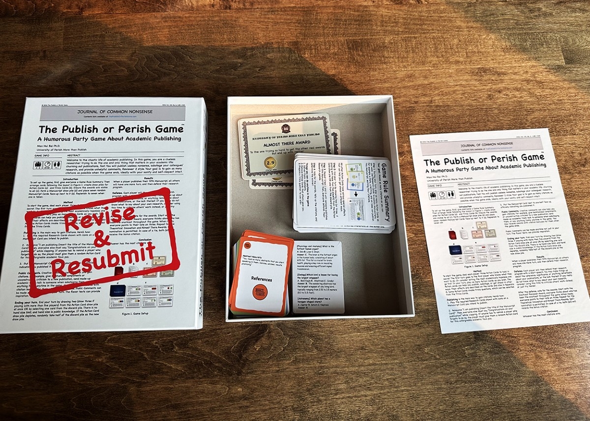Publish Or Perish Is Now A Card Game Not Just An Academic s Life