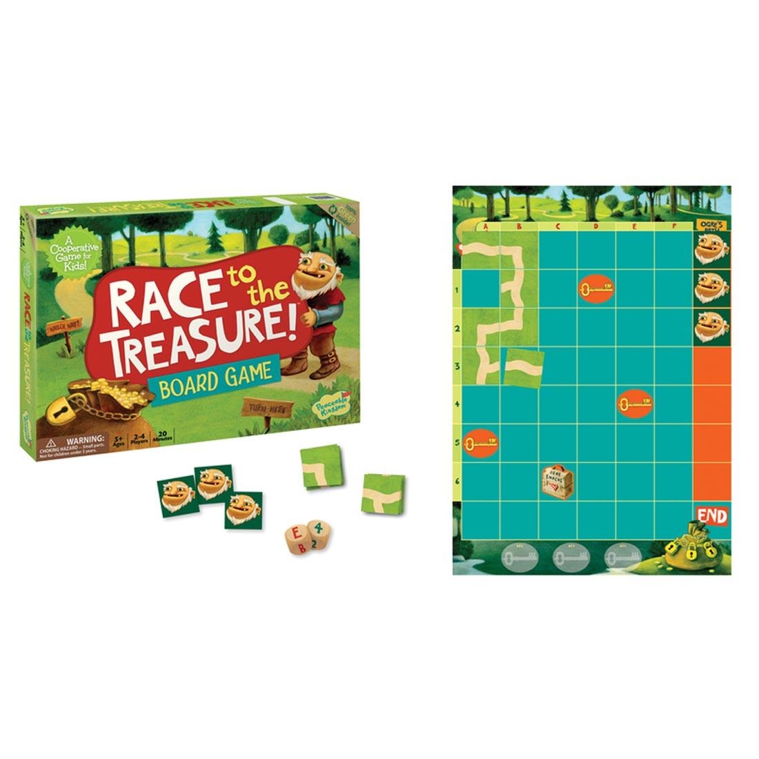Race To The Treasure Cooperative Board Game By Peaceable Kingdom