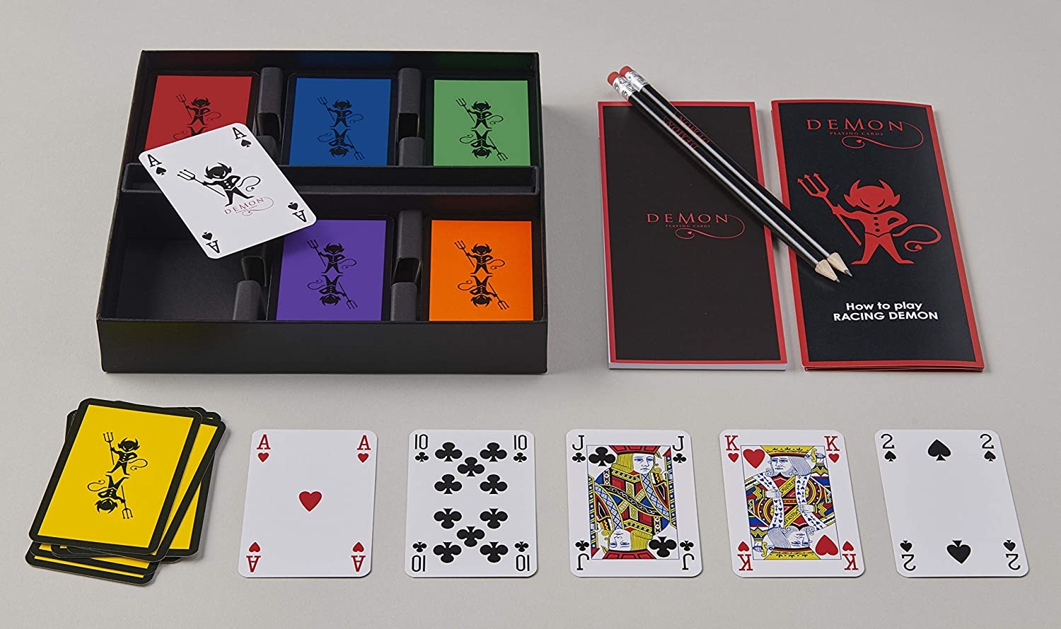 Racing Demon Traditional Tabletop Card Game Complete Set For 6 Players TopToy