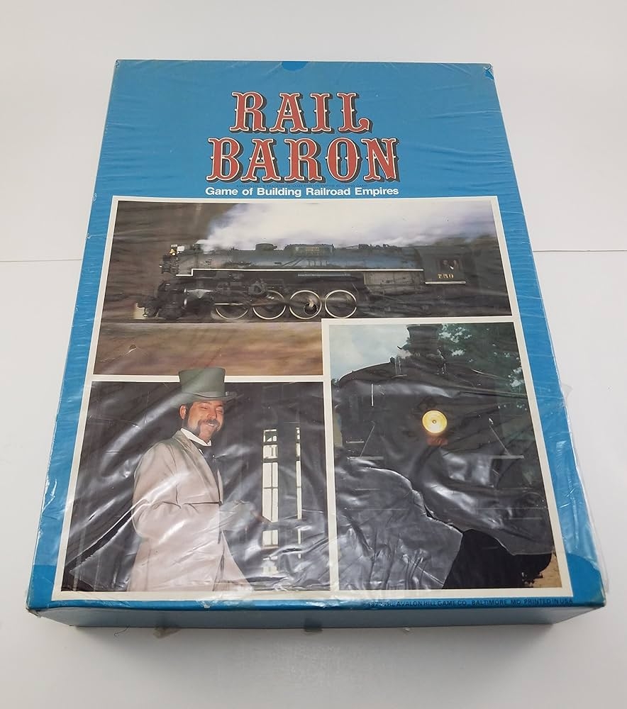 Rail Baron Avalon Hill Game Of Building Railroad Empires Amazon au Toys Games