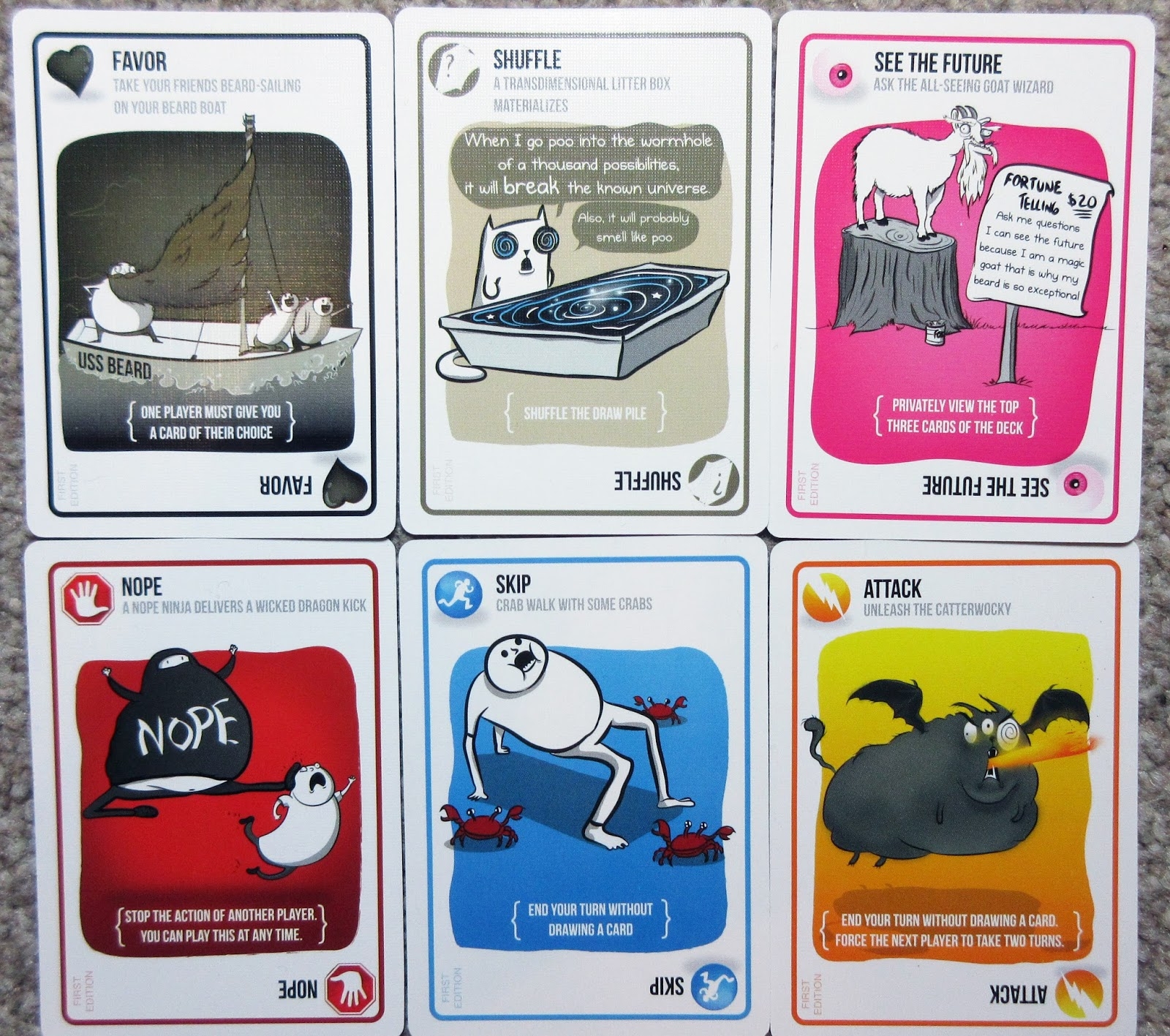 exploding kittens card game rules