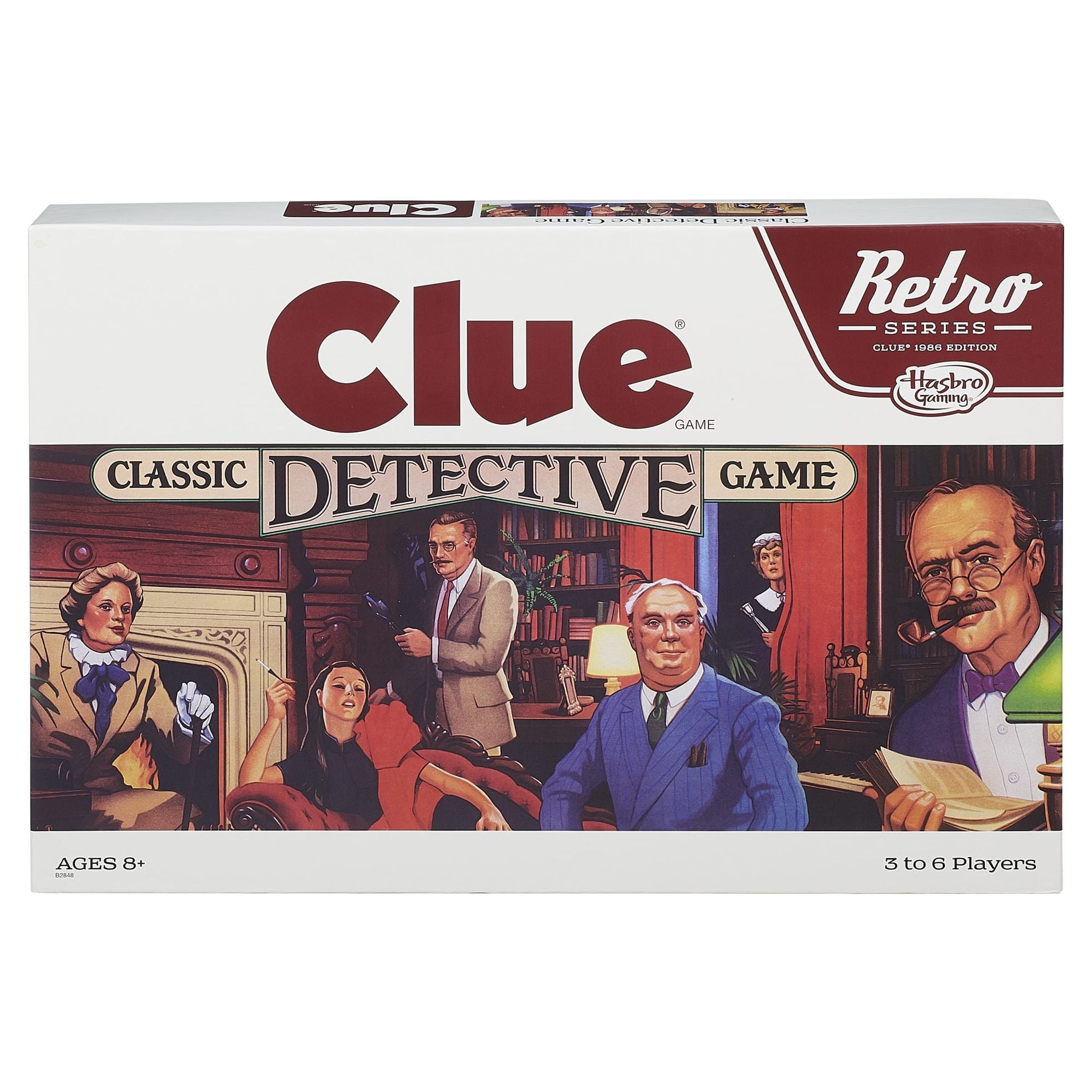 Retro Series Clue 1986 Edition Game Classic Original Set For Kids Board Game For 3 6 Players Ages 8 Walmart