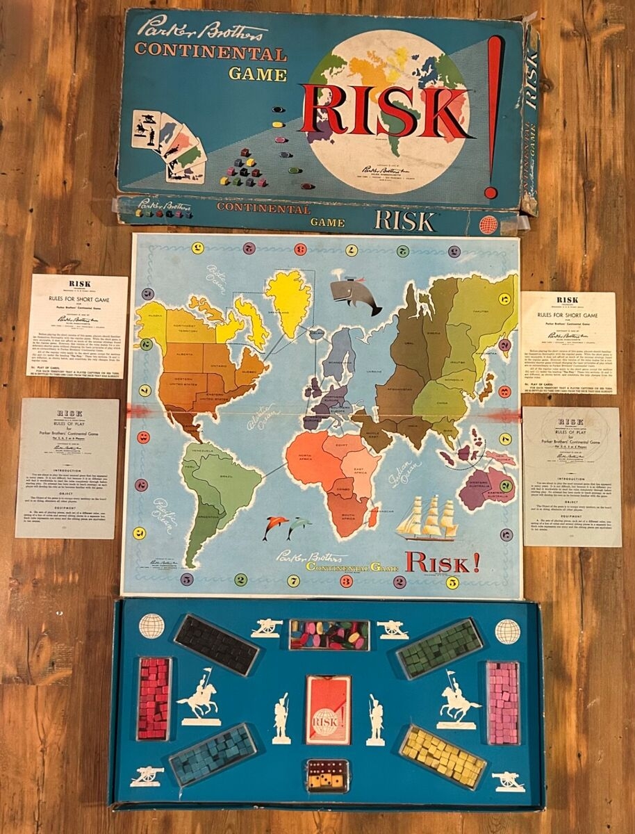 RISK CONTINENTAL GAME 1959 EBay
