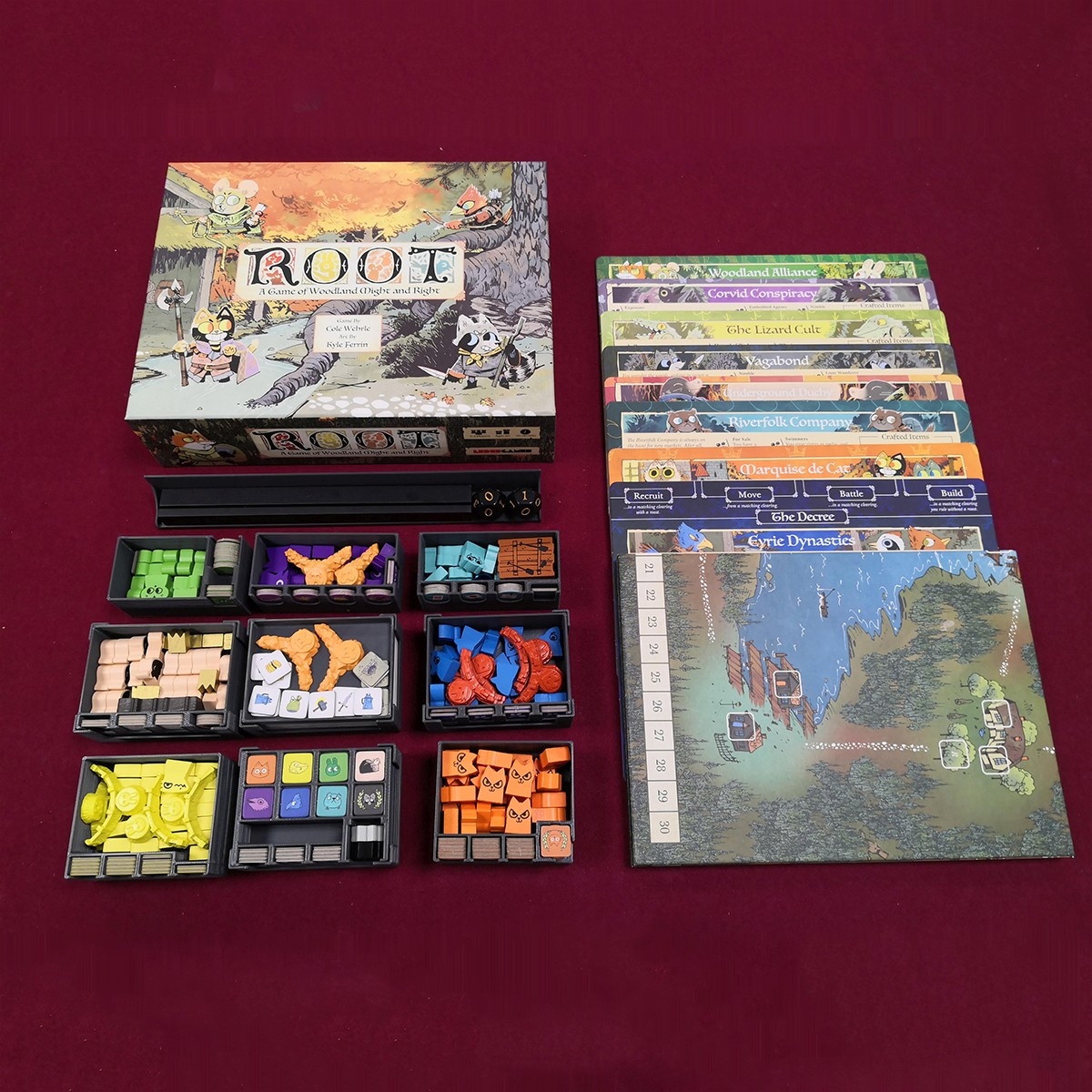 Root Quickplay Box Insert STL Files Next Level Board Gaming