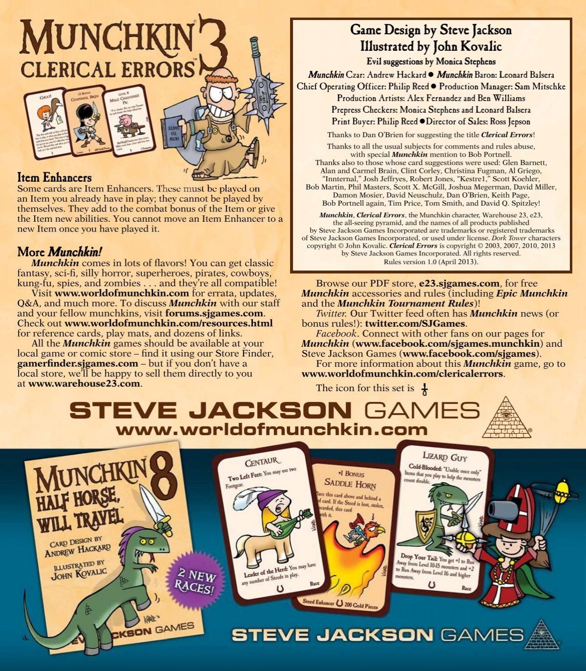 Rules PDF Munchkin