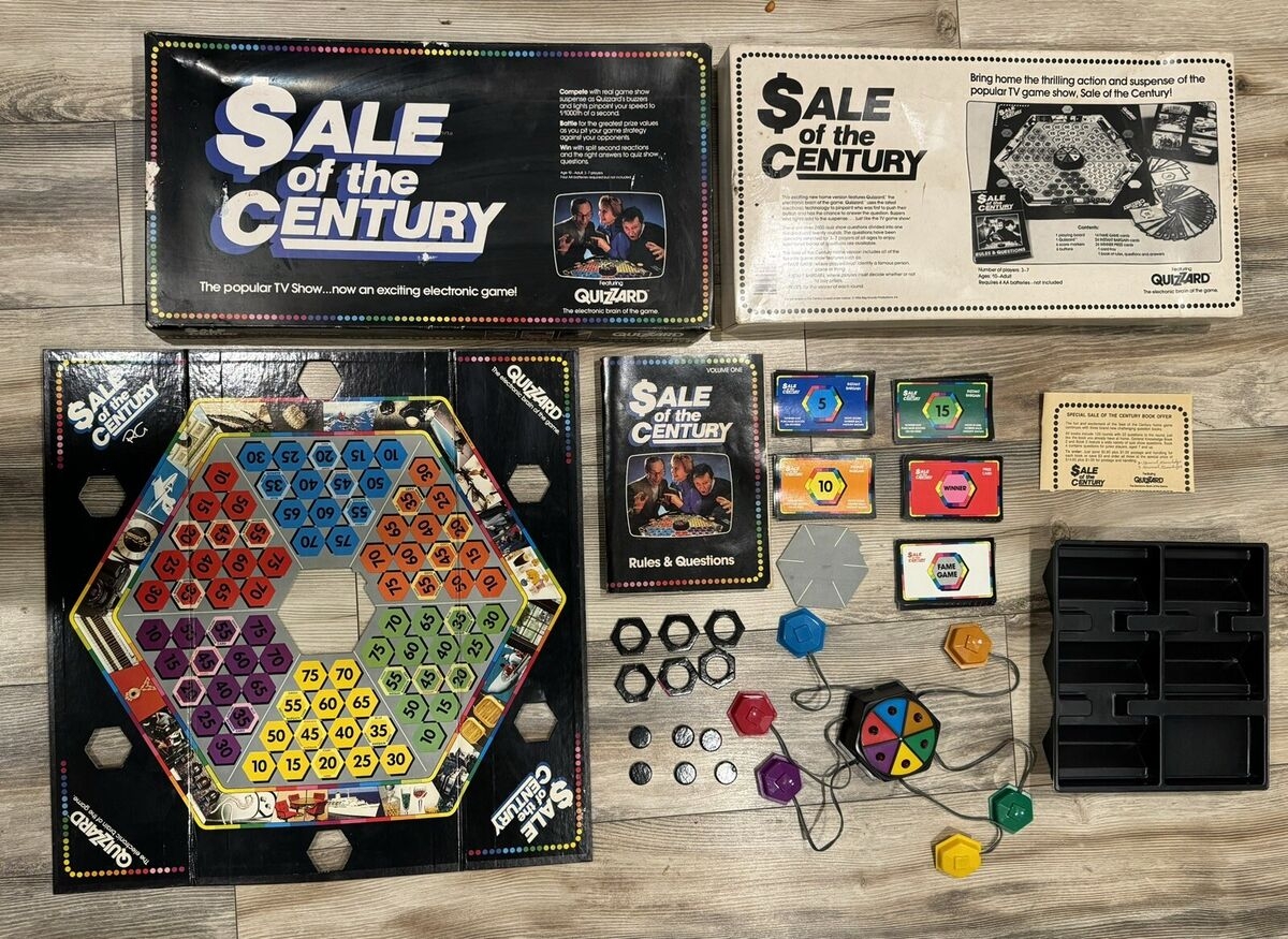Sale Of The Century Board Game Quizzard 1986 100 SEE EVERY CARD YOUTUBE EBay