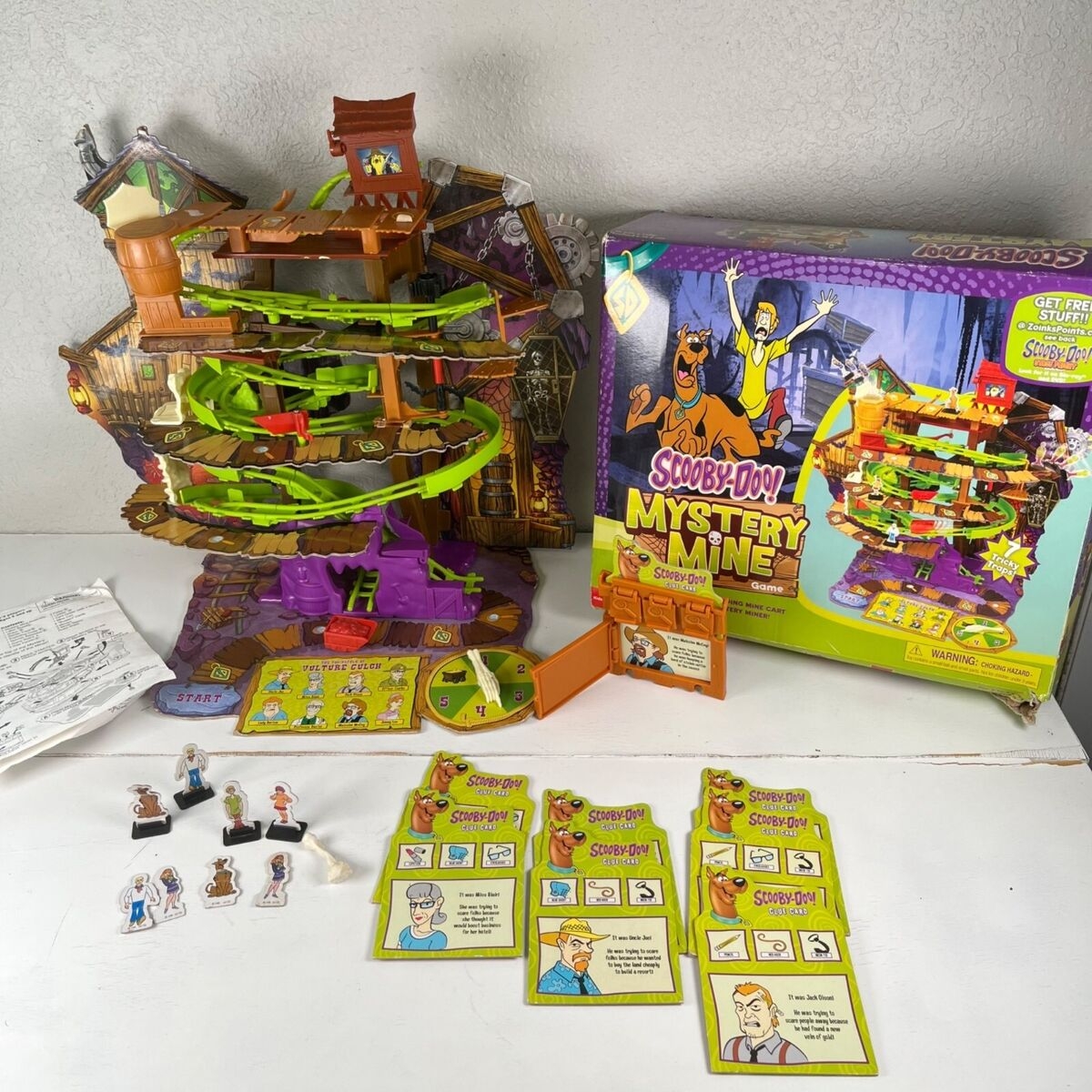 Scooby Doo Mystery Mine Board Game Pressman 2013 Hanna Barbera PLEASE READ EBay