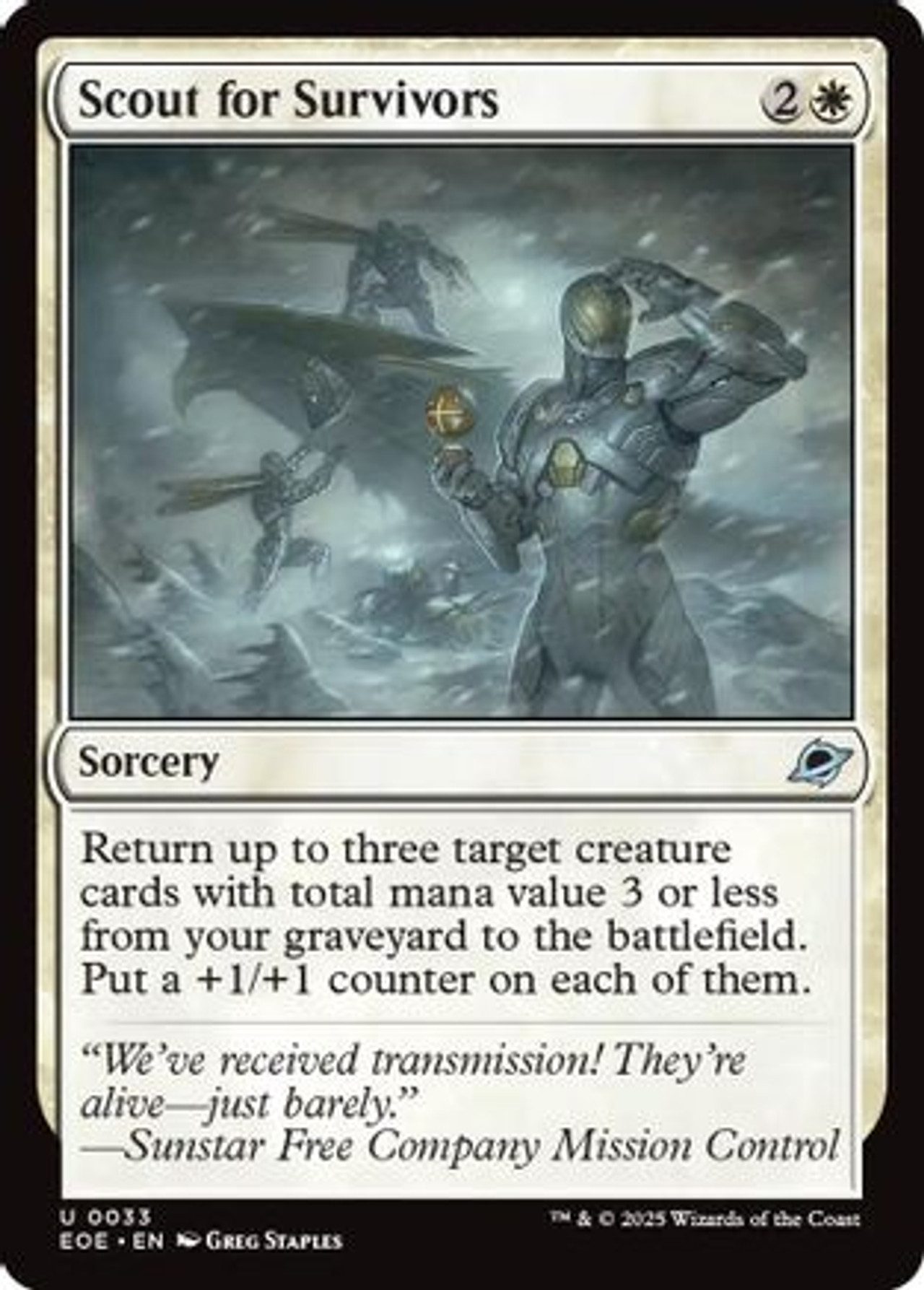 Scout For Survivors EOE 033 Edge Of Eternities Foil Game Nerdz