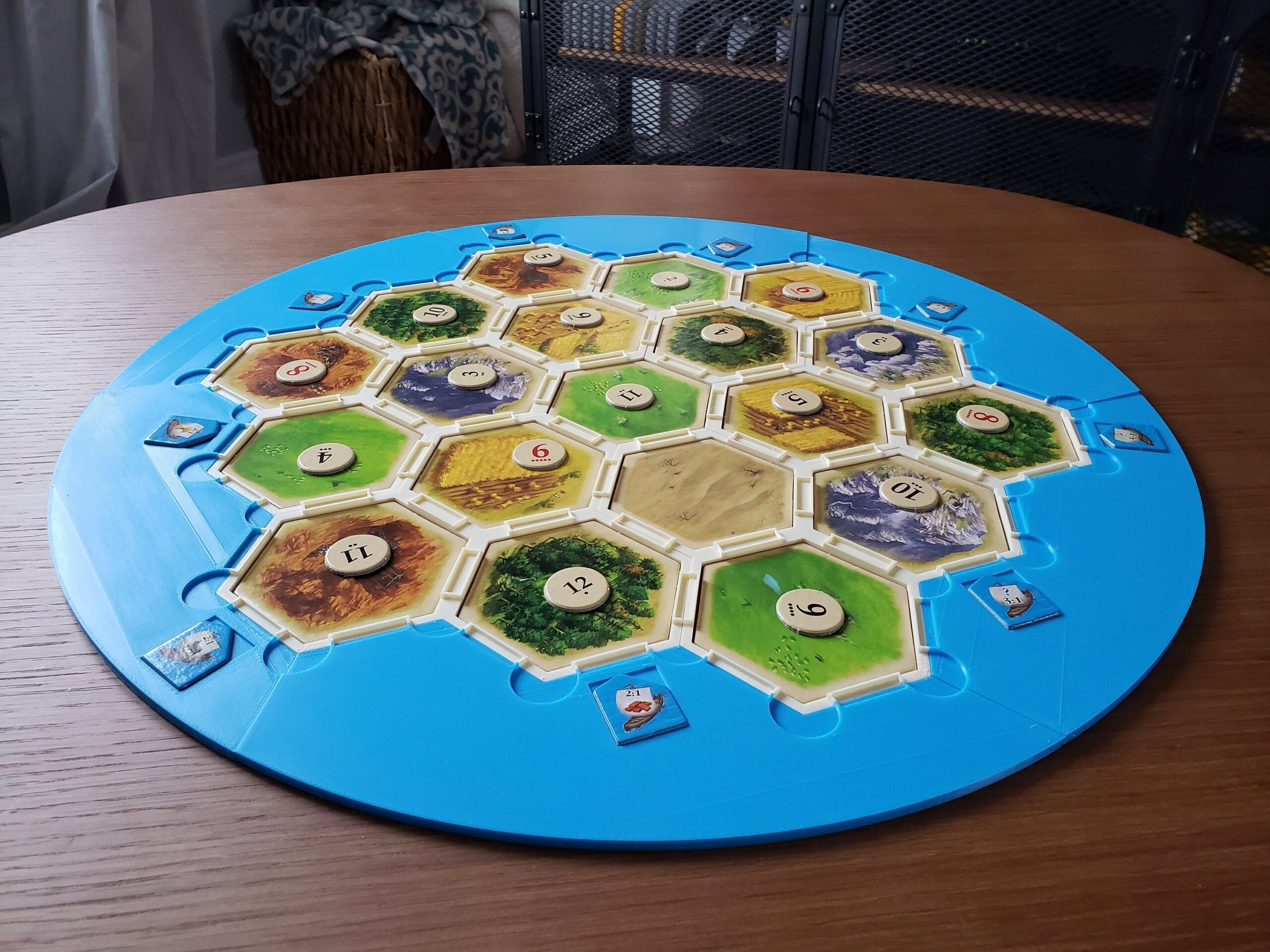 Settler Hexagon Board Game Frame Etsy